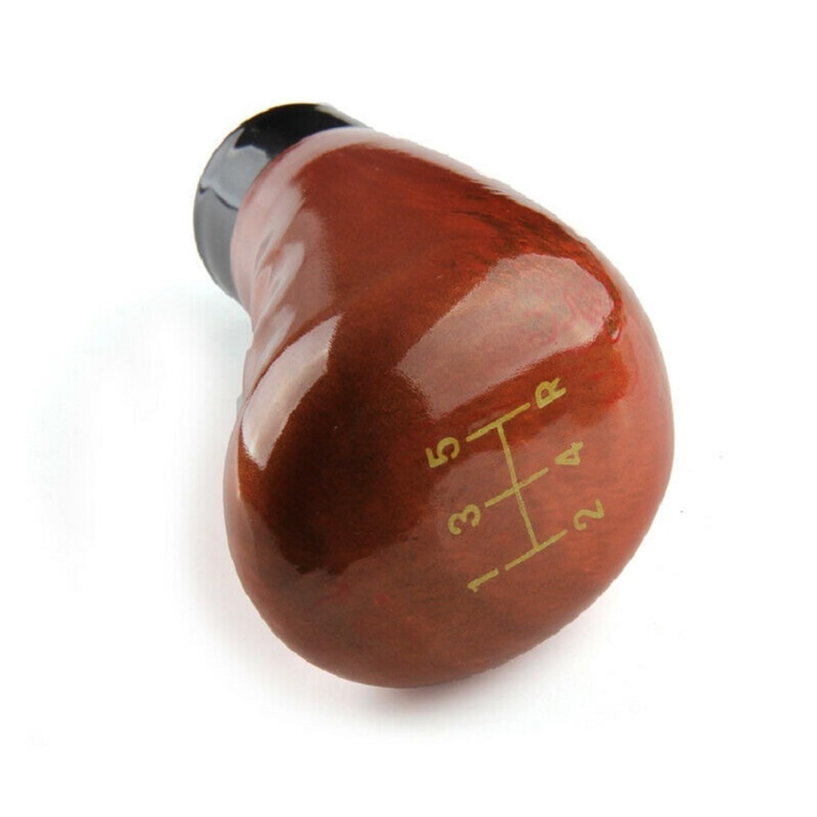 Zynther A Utomatic Shift Knob Vehicles Universal Manual Shift Knob Transmission Gear Stick Shifter Lever Plastic Imitation Wooden Color Car Head