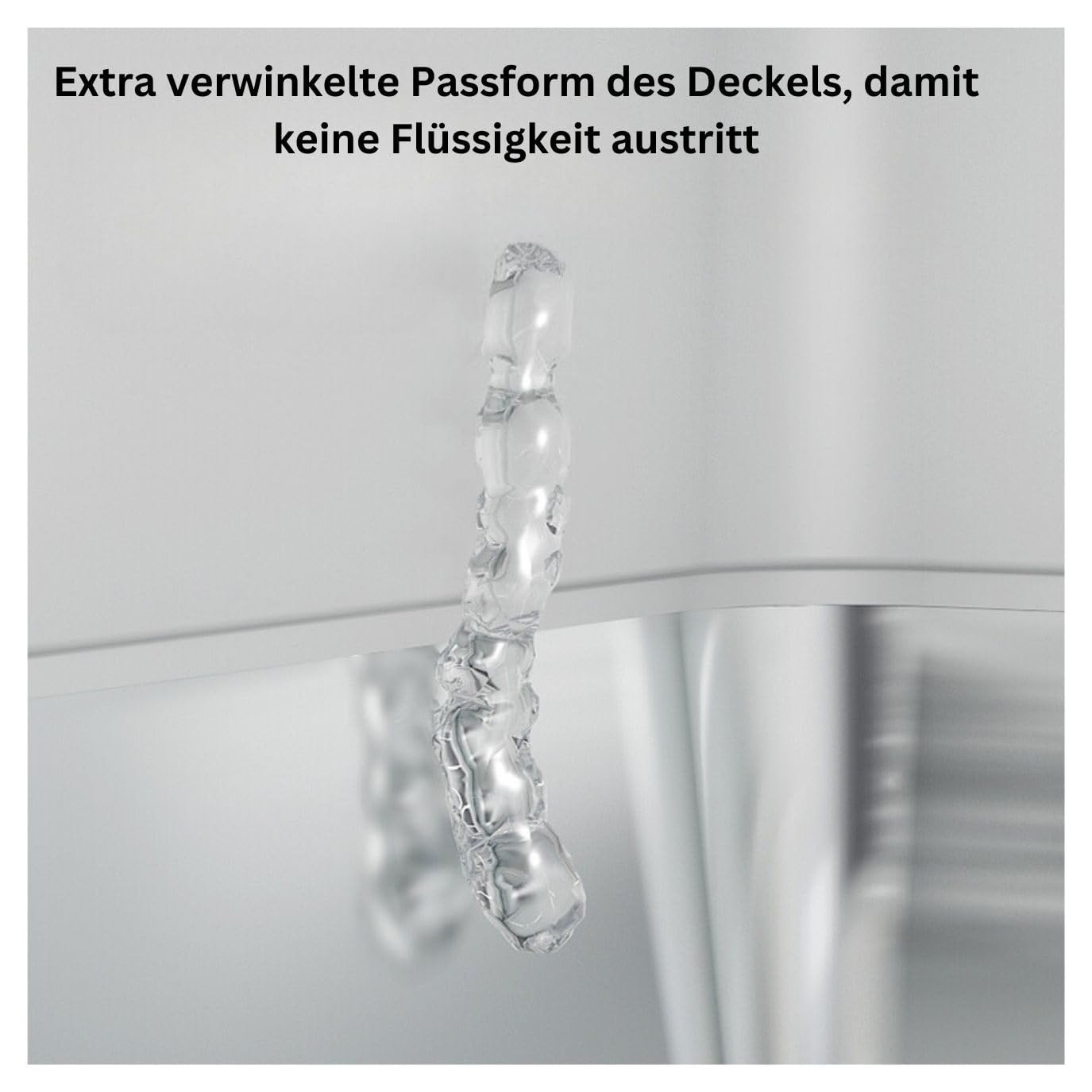 Lettiera per gatti XXL Premium – Acciaio inox con coperchio – grande apertura frontale – Lettiera per gatti con pala (L x L x A): 62 x 41 x 40 cm