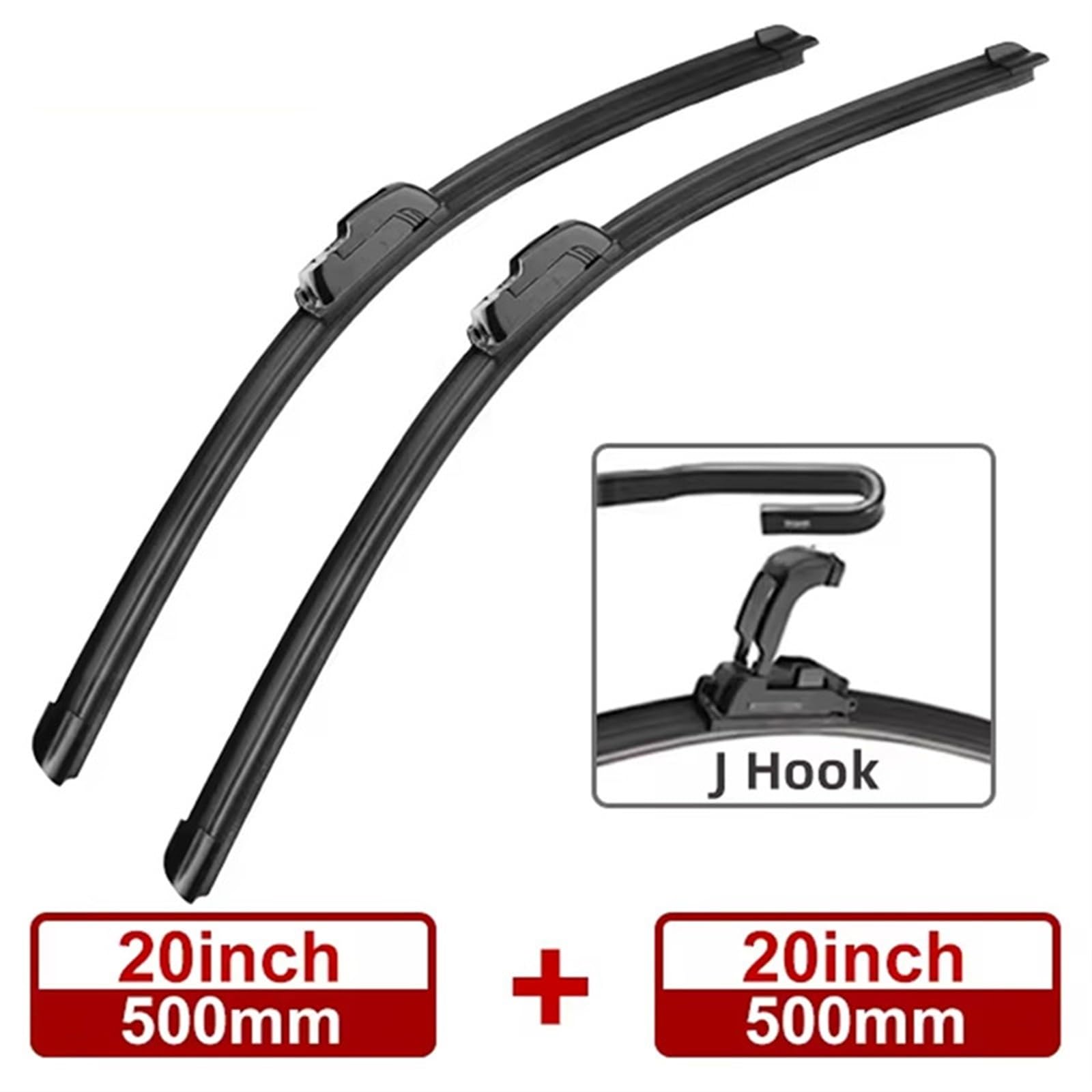 Spazzola Tergicristallo Compatibile con Lada per Niva 2123 2002 2003 2004 2005 2006-2012 Accessori per Auto Spazzole Tergicristallo Anteriori Tergicristalli Ganci U per Tipo J 20"+20"