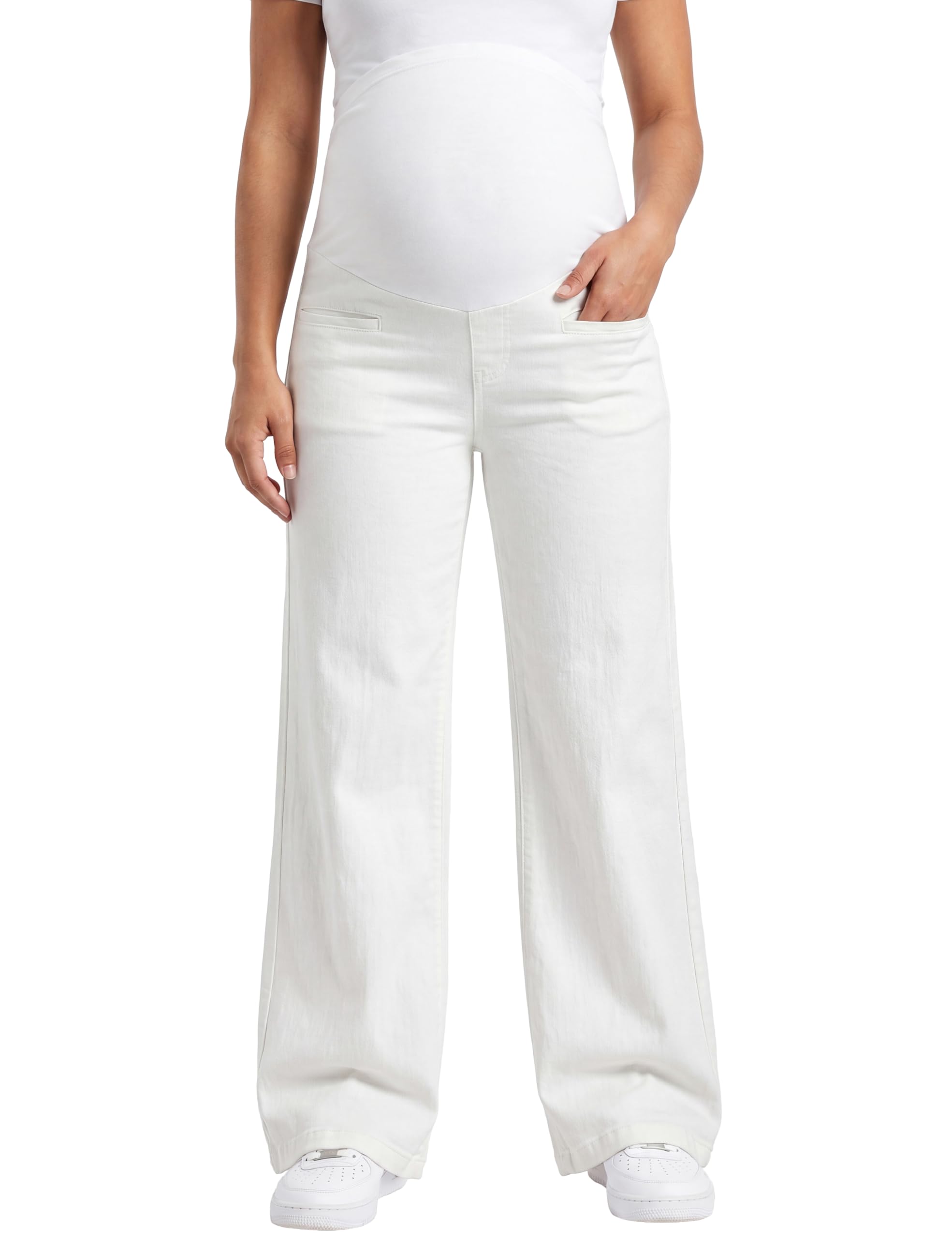Umstandsjeans für Damen, gerades Bein, Denim-Hose