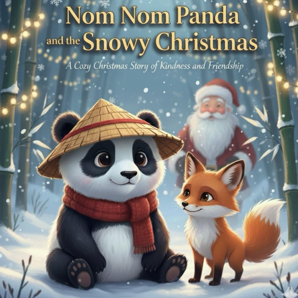 Nom Nom Panda and The Snowy Christmas: A Cozy Christmas Story About Kindness, Friendship, and Winter Magic for Kids Ages 4–8 (NOM NOM PANDA ADVENTURE)