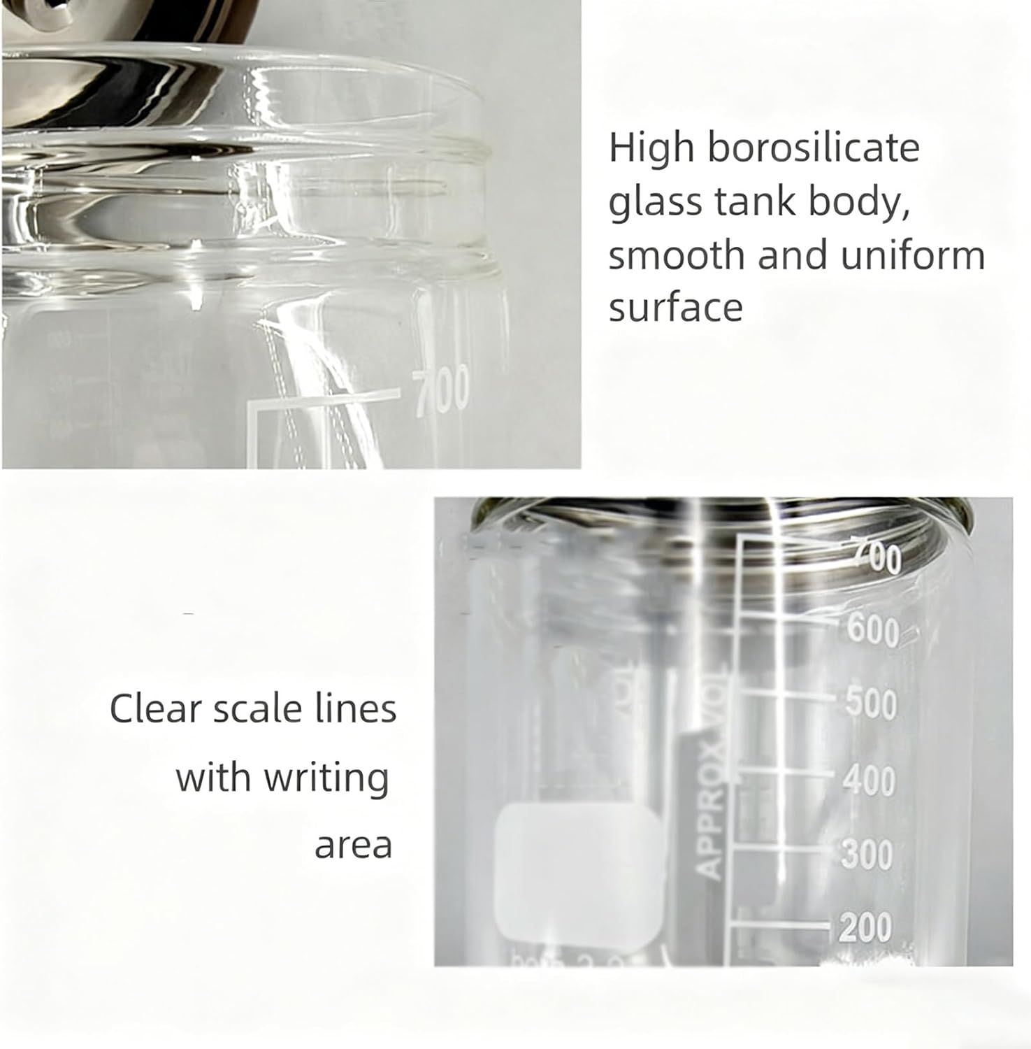 Laboratory Degassing Chamber, Mini Vacuum Storage Canister, with Vacuum Gauge, for Lab Sample Preservation, Chemical/Biological Specimen Storage, 250 Ml/500ml/800ml