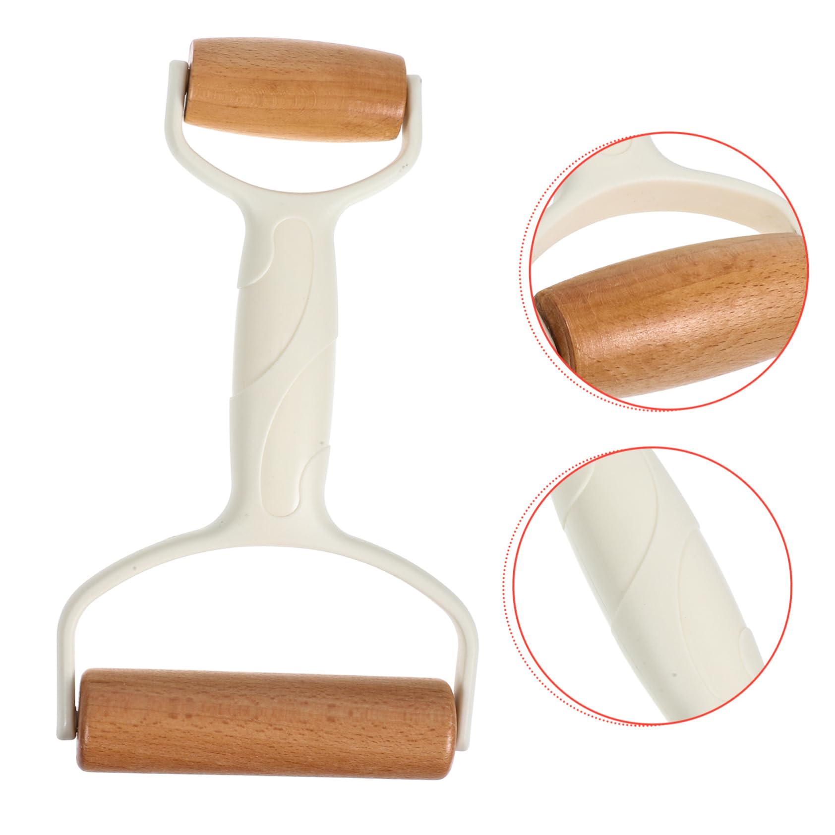 IMIKEYA 5piezas Rodillo De De Doble Para Hornear Utensilio De Cocina Para Pizza y Pastelería Rodillo De Madera y De Limpiar