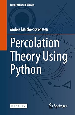 Percolation Theory Using Python-finelybook