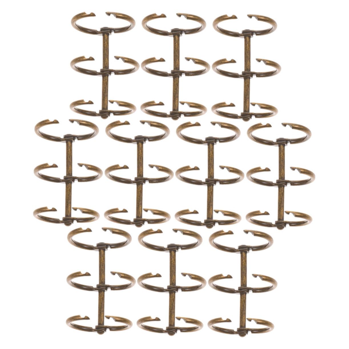 Lurrose 50pezzi Metallici Per Raccoglitori Clip Per Documenti e Album Per Scolastico e Resistenti