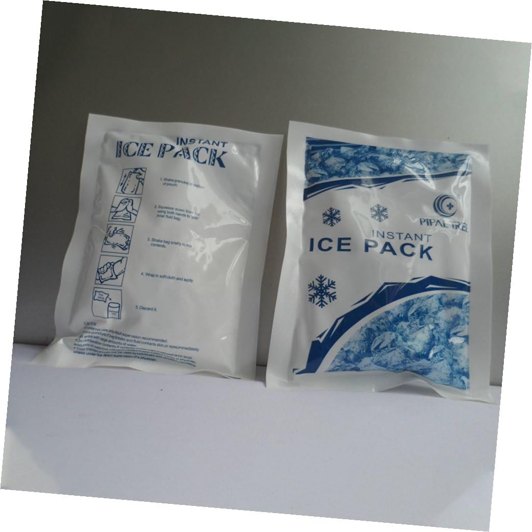8 Stück Einweg Schnellkühl Eisbeutel mit Sofortiger Kühlung unter 0°C Vielseitige Kühlpackungen für Verletzungen Verbrennungen und Insektenstiche
