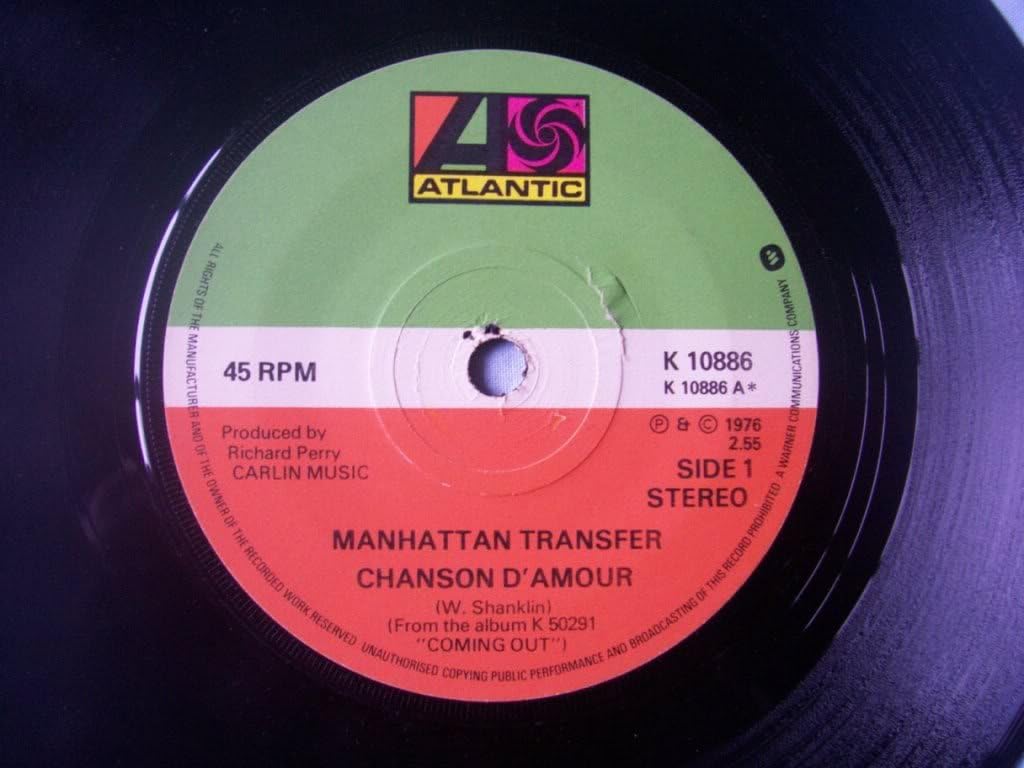 MANHATTAN TRANSFER Chanson D'Amour UK 7 MANHATTAN TRANSFER Chanson D'Amour UK 7