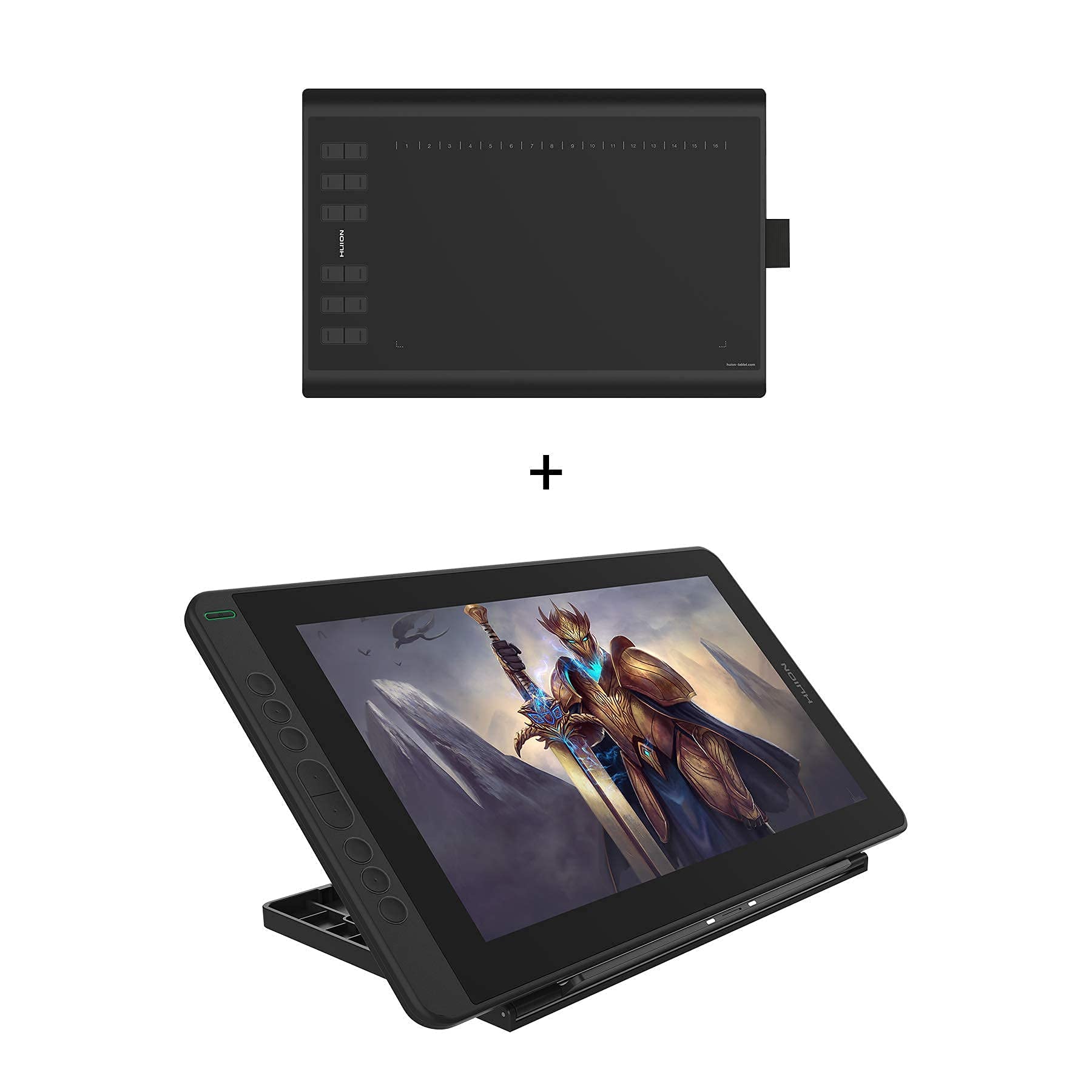 Buy 2020 Huion Kamvas 13 Drawing Tablet Green with Adjustable Stand and