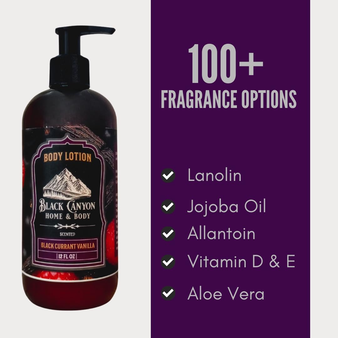 Amazon.com : Black Currant Vanilla Scented Body Lotion with Jojoba