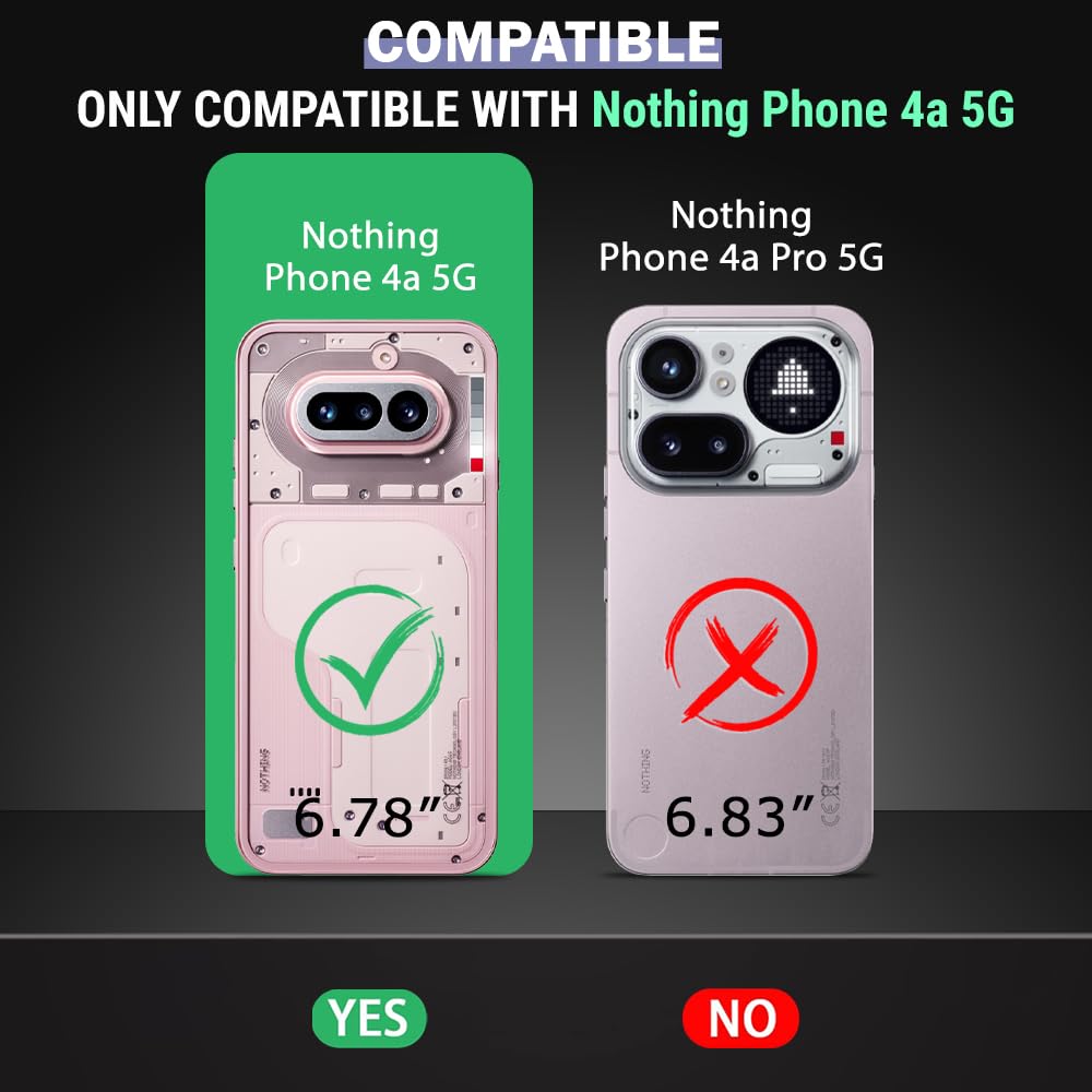 TheGiftKart Ultra-Hybrid Crystal Clear Back Case Cover for Nothing Phone 4a 5G | Shockproof Design | Hard Back Cover Case for Nothing Phone 4a 5G (PC & TPU, Transparent) — Amazon image 2