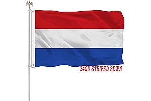 Netherlands Flag 3x5 Ft, Dutch Flag Banner, Holland National Flag with Grommets