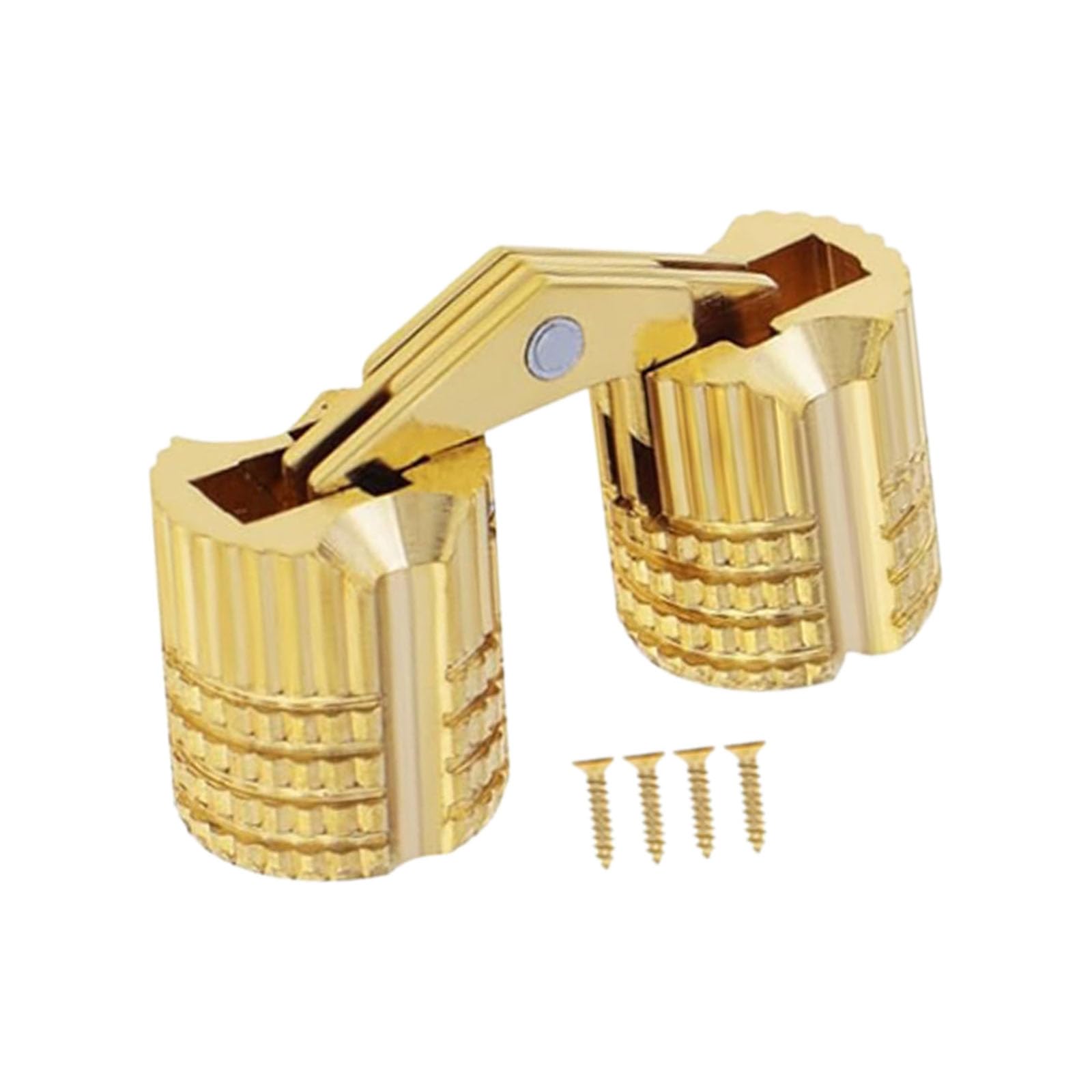Barrels Hinges Cylindrical Hide Cabinet Concealed Invisible Brasses Hinges for Furniture Hardware Jewelry Box Case Concealed Invisible Brasses