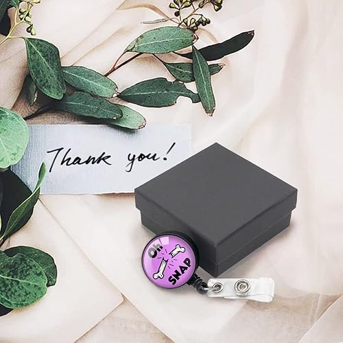 Miniatura 2 de Oh Snap - Carretes retráctiles para tarjetas de identificación con clip, portatarjetas de identificación con nombre para trabajadores de oficina,