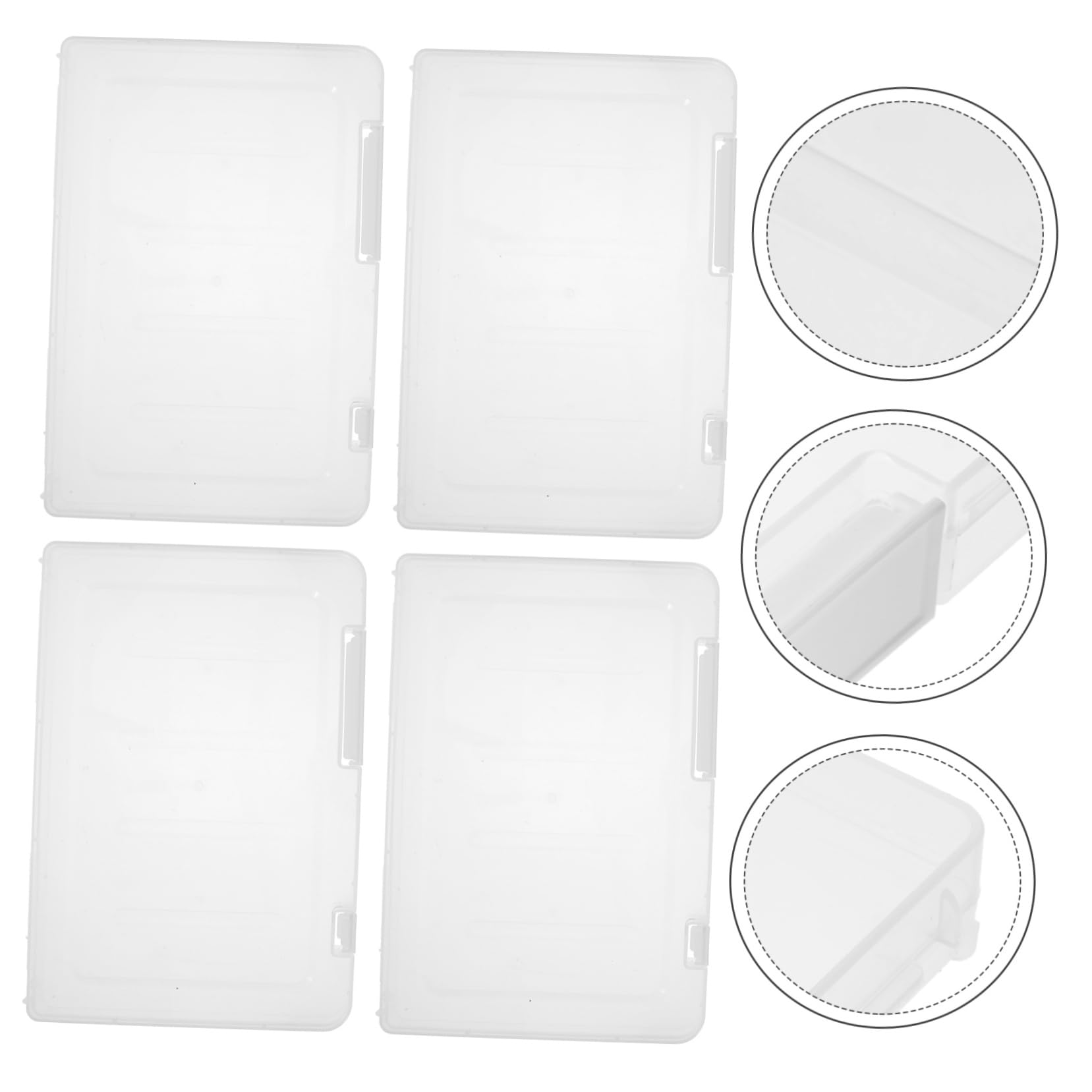 Zeitschriftenaufbewahrungsbox Packung Pp Transparent Tragbar mit Deckel