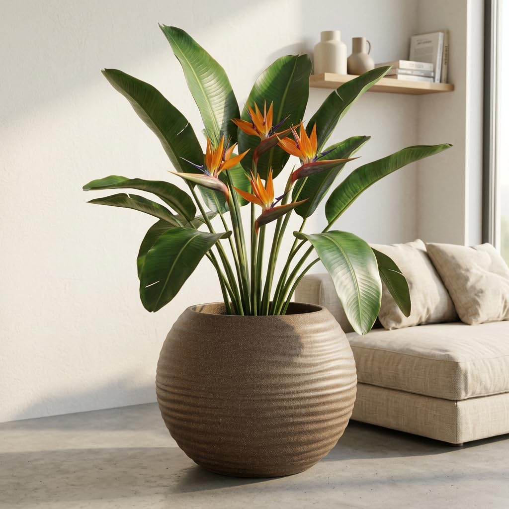 YUCCABE Fox Planter - Grey Wave Pot with Plate -16