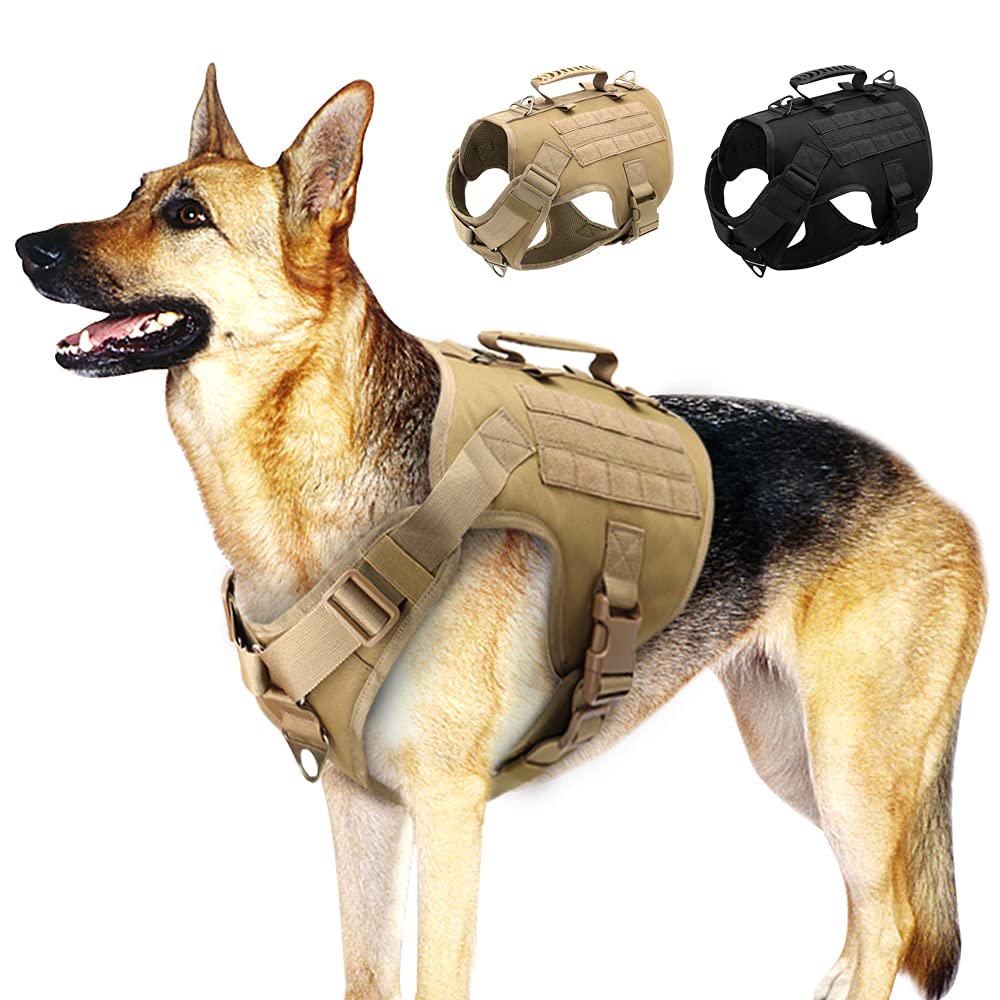 arnés para Perros, Arnés for Perros, Chaleco for de Entrenamiento for medianos y Grandes(Black,B)