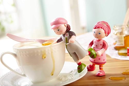 Miniatura 4 de Haba Little Friends Lilli4 Bendy Chica Muñeca Figura con rosa cabello