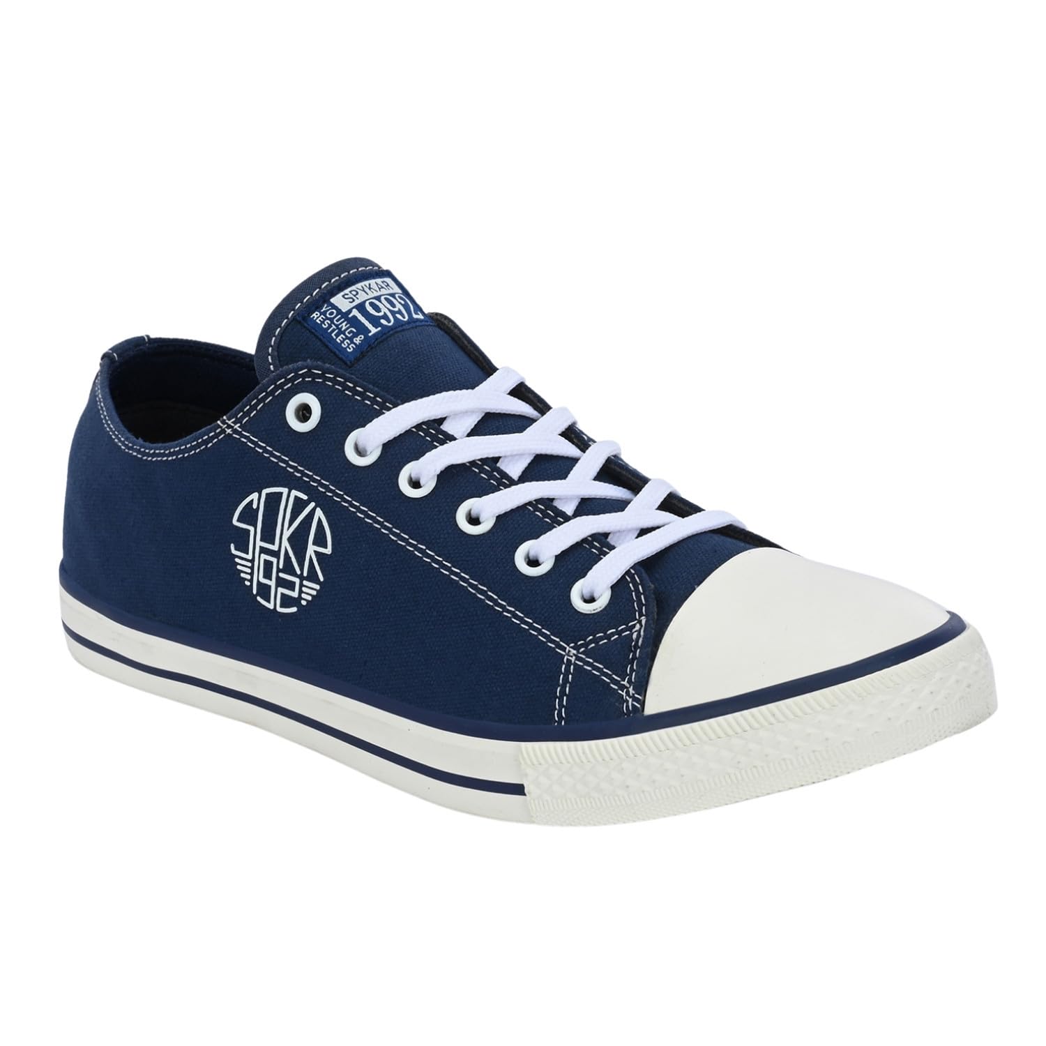 Spykar Dara Men Navy-White Oldschool Lace Up Sneaker (B0CWVK4JWS) Amazon Price History, Amazon Price Tracker