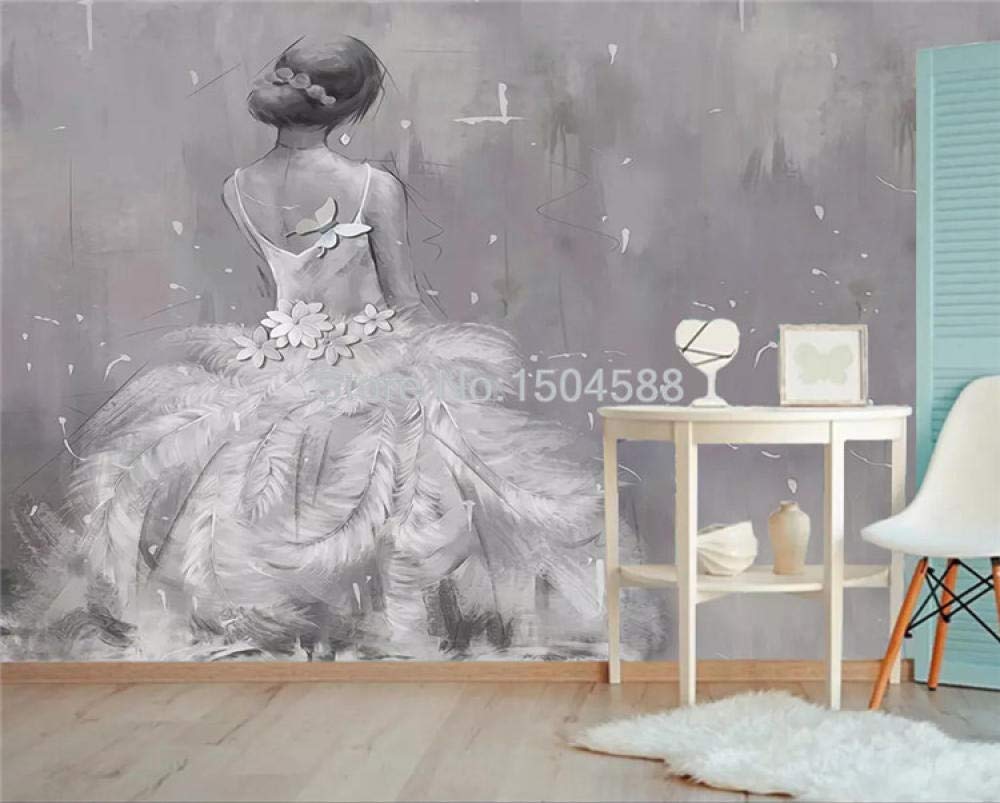 Papier peint rétro 3D grand format photo murale art abstrait moderne WLLLO 430x300 cm