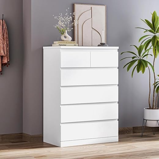 Wakefit Chest of Drawers - Frosty White