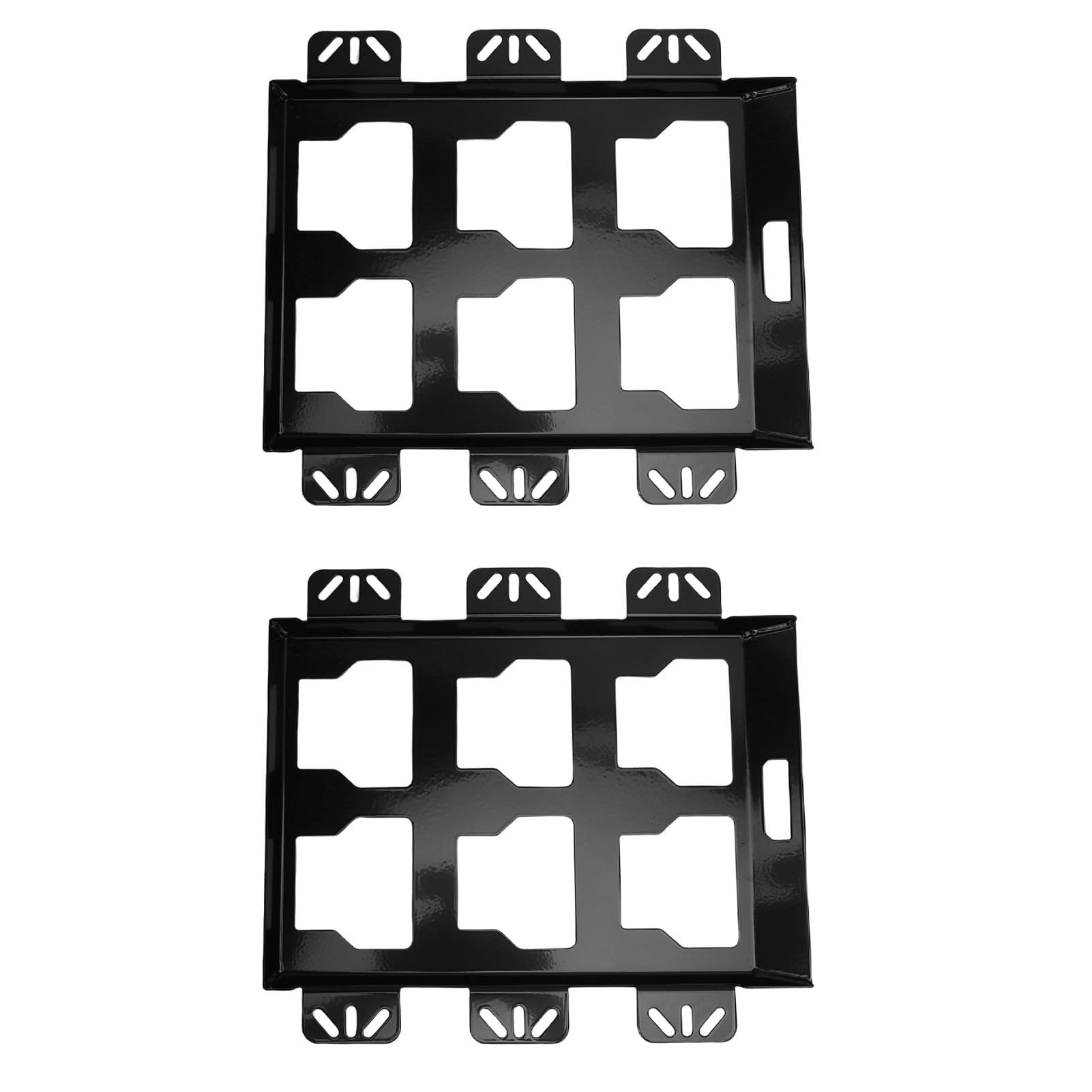 Placa de Montaje para Caja de Herramientas: Base de Metal Resistente para Sistemas de Embalaje, Montaje Seguro en Pared o Vehículo, Organiza Herramientas con Capacidad de 100 Libras, (BLACK)