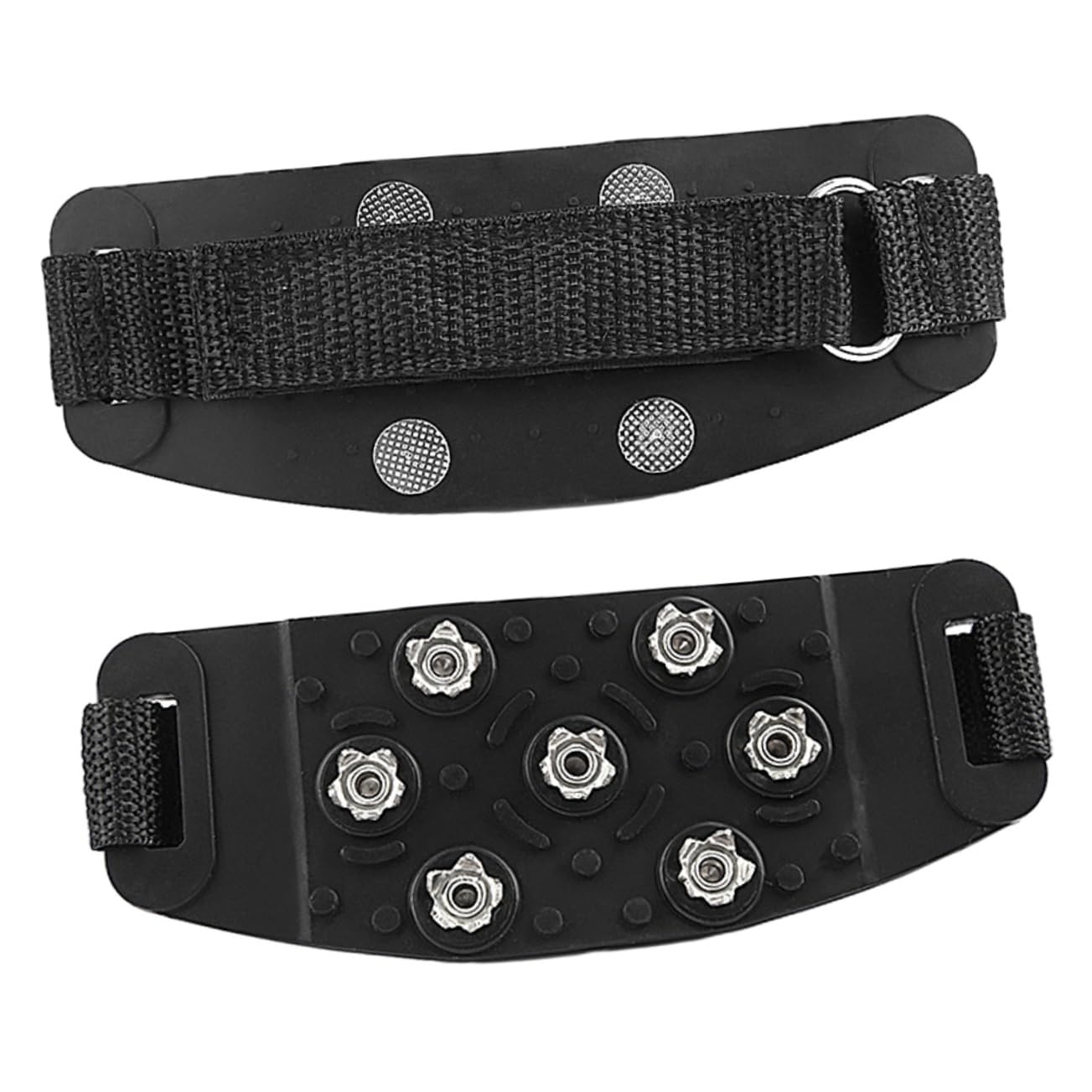 ARTSEWPLY 1pair Crampon Spike Ice Grippers for Shoes Lightweight Non- Traction Cleats for Hiking Climbing and Activities Portable and Easy to Install for Outdoor Enthusiasts and Workers