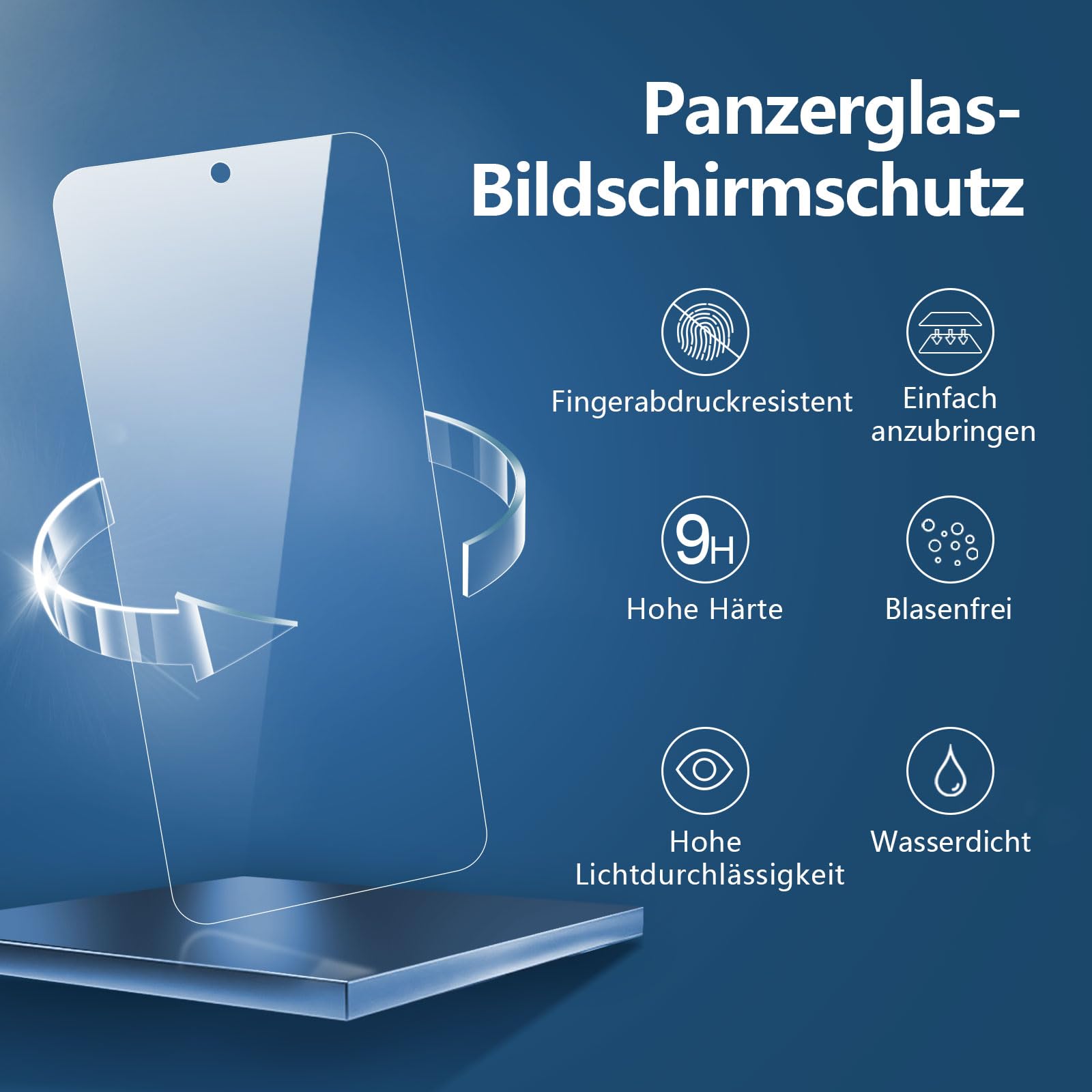 NEW'C 3 sztuki Szkło dla Xiaomi Redmi Note 12 5G /4G Hartowane i Folia Ochronna Ochraniacz Ekranu - Bez pęcherzyków powietrza, odporność na zarysowania