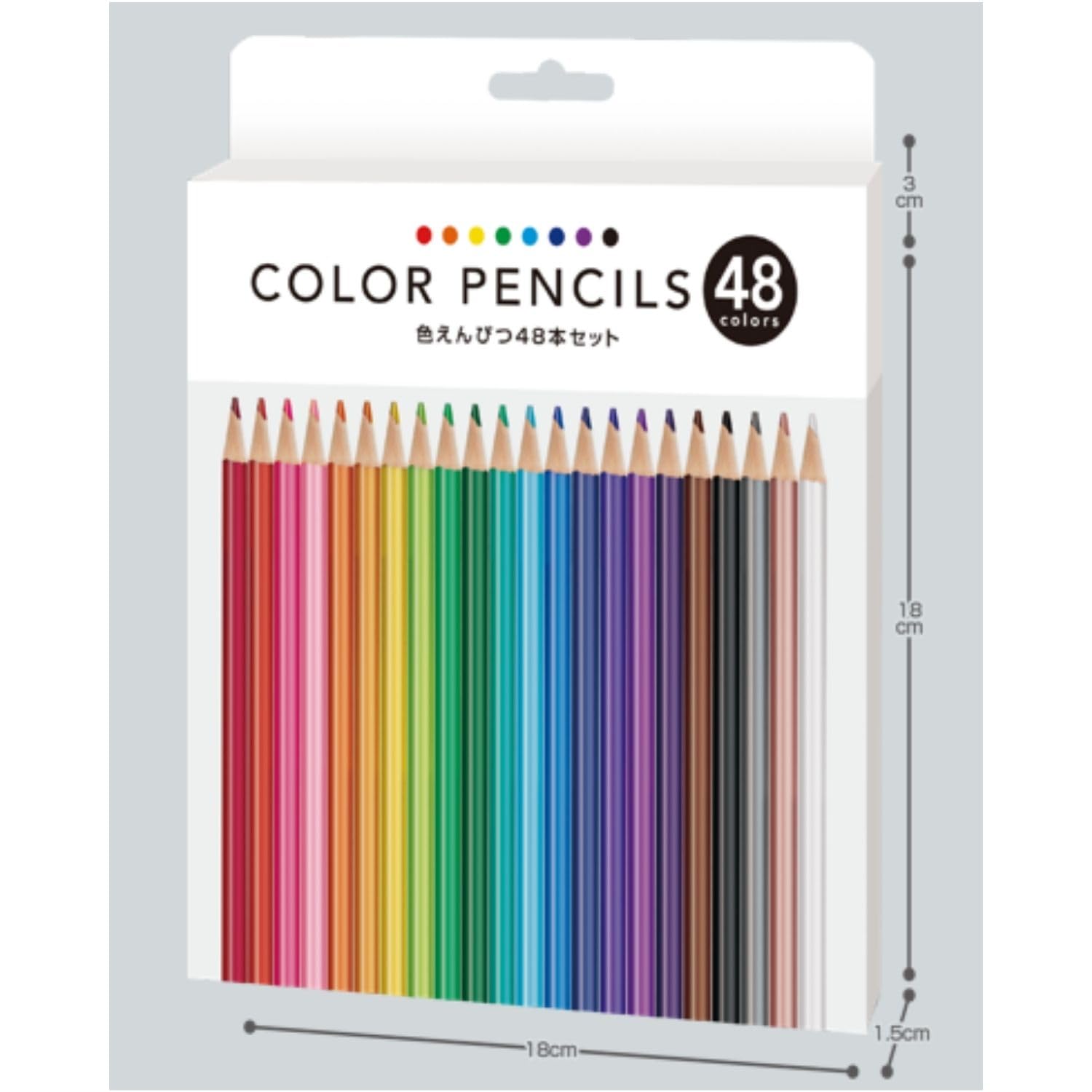 Amazon | ハック(Hac) 色えんぴつ48色 HAC5114 | 色鉛筆 | 文房具