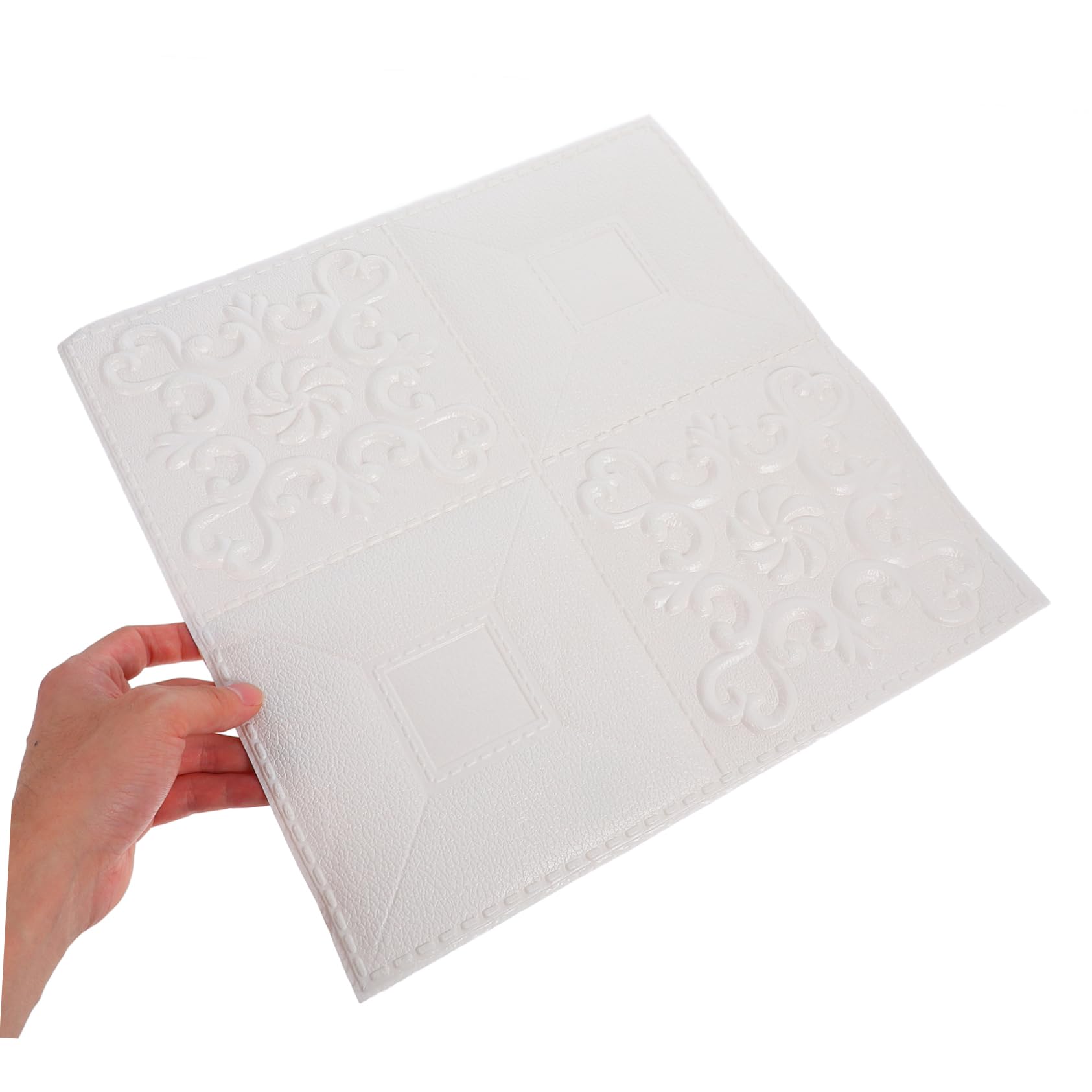NUOBESTY Pannelli Autoadesivi Effetto Mattone, 20 Pezzi, Bianco, Facili da Pulire, per Camera da Letto e Interni