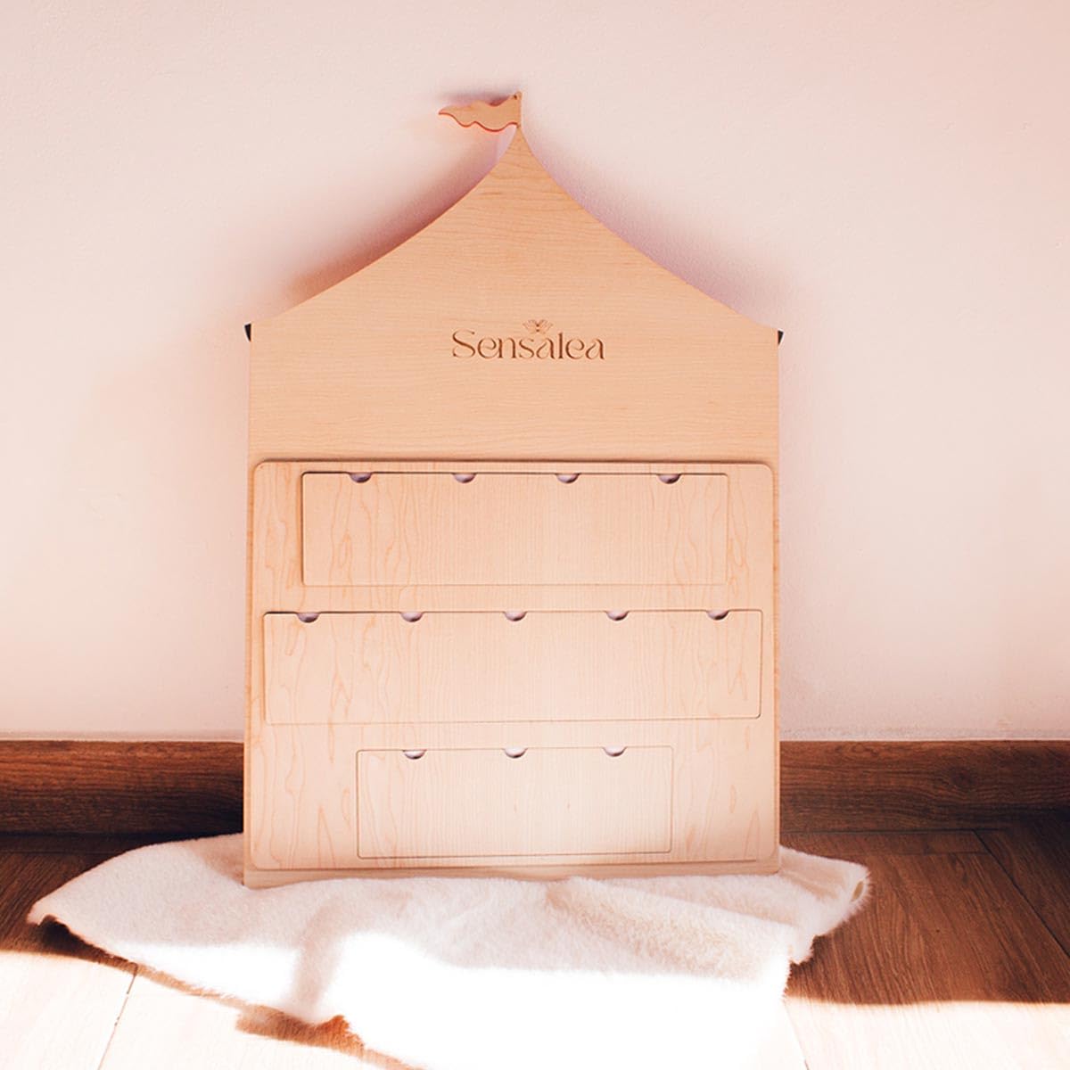 Marco Fotos Primer Año Bebé Personalizado – Marco de Madera con Meses del Bebé – Álbum Recuerdos Recién Nacido – Regalo Nacimiento y Decoración Habitación Infantil