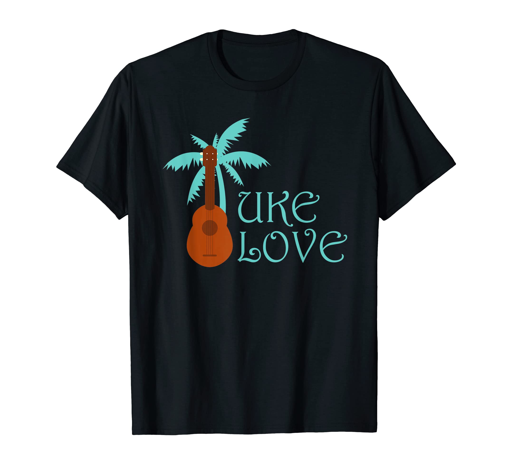 LHU Mahalo Aloha Hawaiian TeesMahalo Aloha Hawaiian Acoustic Ukulele Uke Love T-Shirt T-Shirt