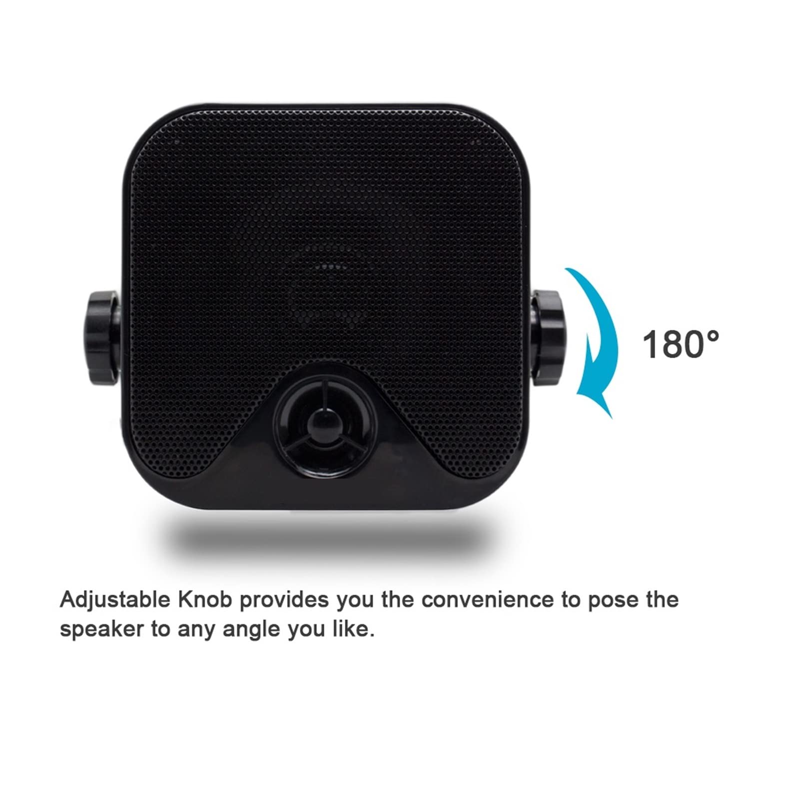 GUZARE 4 Inch Waterproof Box Speakers For ATV UTV – 100W RMS, Wired, Black