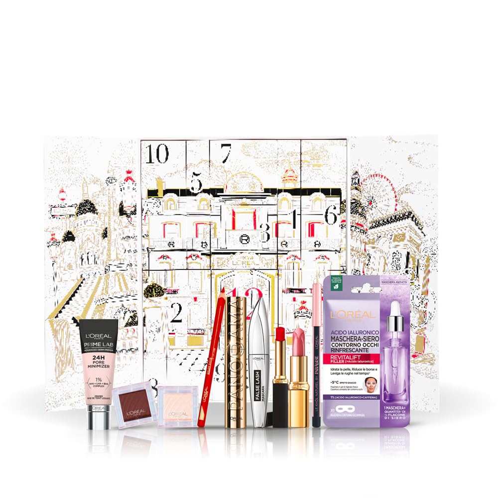 L'Oréal Paris, Calendario dell'Avvento 12 Giorni 2024, 12 Prodotti Iconici per il Make-Up, la Cura del Viso e dei Capelli, Per un Natale Unico e Pieno di Sorprese