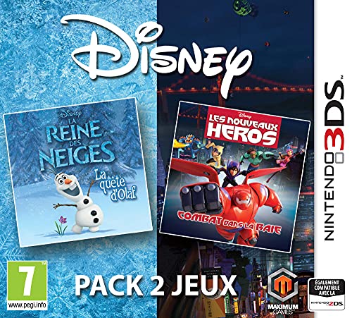 Disney pack 2 jeux : La Reine des Neiges + Les Nouveaux Héros 3DS Neuf - vue 4