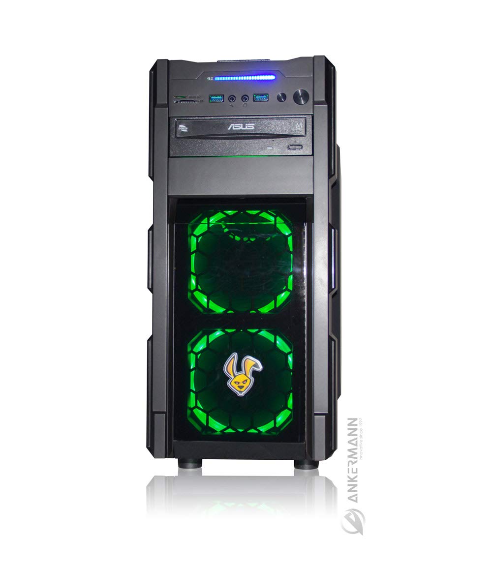 Ankermann Six Core Giochi PC PC Ryzen 2600 6x3.40GHz ASUS TUF GTX1660S 6GB 16GB RAM 480 GB SSD 1TB HDD Windows 10 PRO