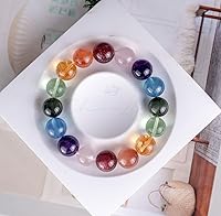 Vista 96 de Precious Gemstone Natural Crystal Healing Bracelet, Rutilated Quartz, Moonstone, Quartz Handmade Original Design Bracelet