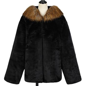 ジャケット・アウター Wide collar fluffy fur coat_black 24950032_55097835_322.jpg