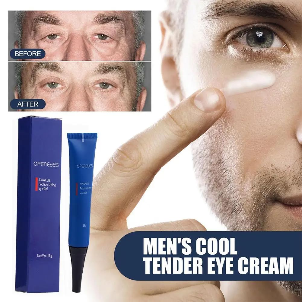 Openeyes Awaken Peptide Lifting Eye Gel Home Awaken Peptide Depuffing Eye Gel Open Awaken Peptide Depuffing Wrinkle Reduce Eye Gel Anti-Aging Tired Eye Care 2PCS - Image 2
