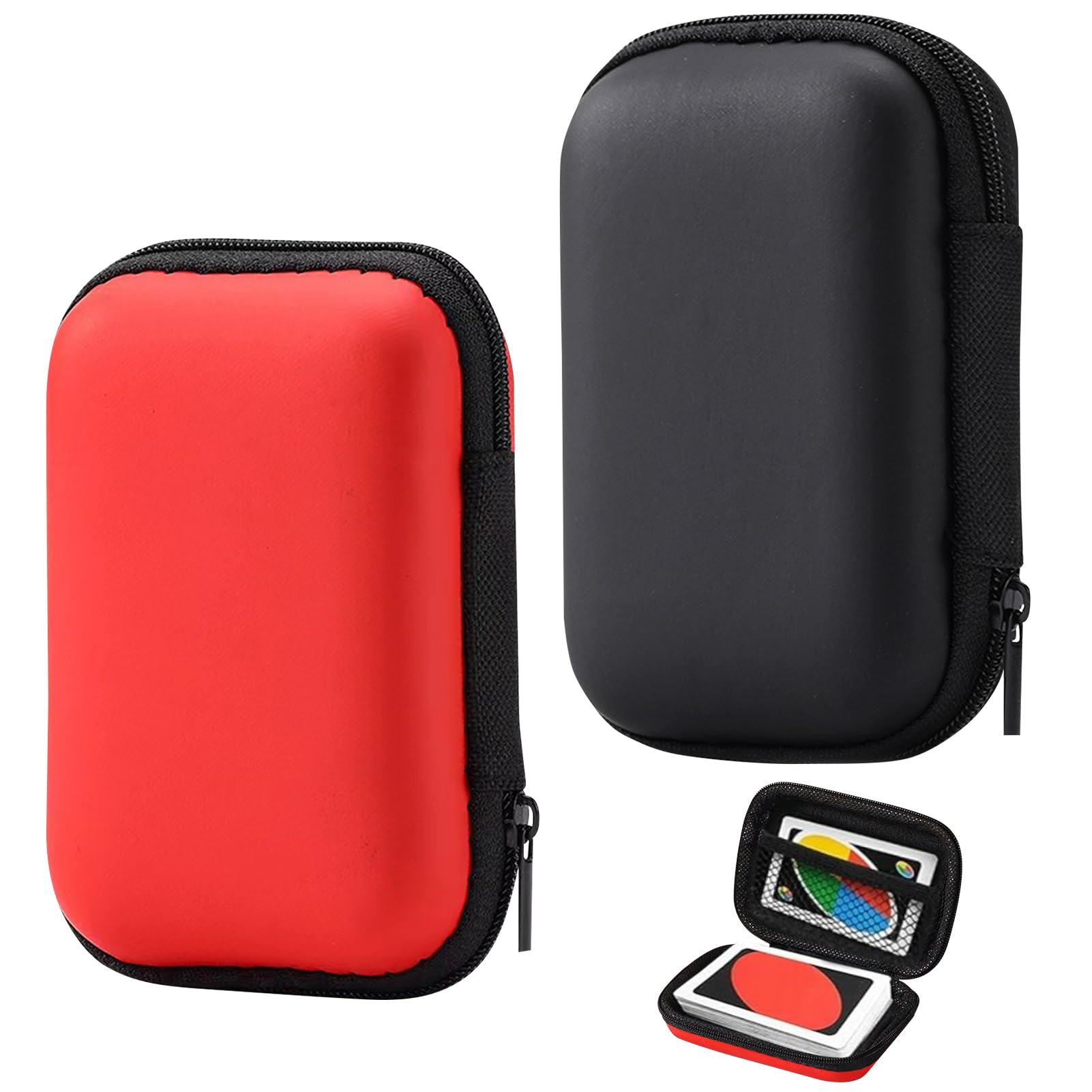 2 Pcs UNO Case Playing Cards Case for UNO, Card Game Case, Durable and Portable Storage Box for Standard Size Cards, Practical Card Game Box Holder