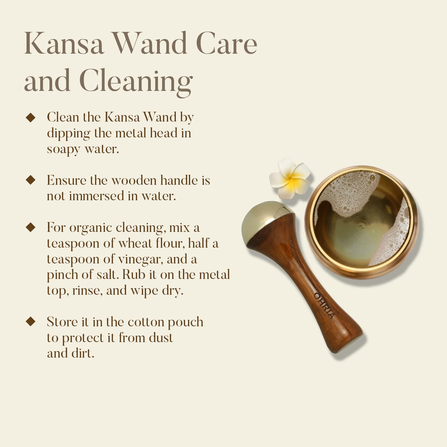 Ohria Ayurveda Kansa Foot Massage Wand | Traditional Ayurvedic Foot Massager with Teakwood Handle & Kansa Cap for Deep Relaxation| Soothes Tired Feet| For blood circulation & Stress Relief - 1 Piece - Image 6 thumbnail