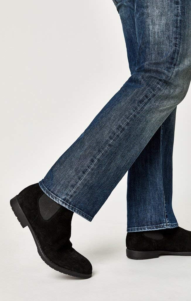 Mavi Men's Josh Bootcut Jeans, Midrise Jeans for Men, Deep Shaded Stanford, Men's Blue Jeans,
