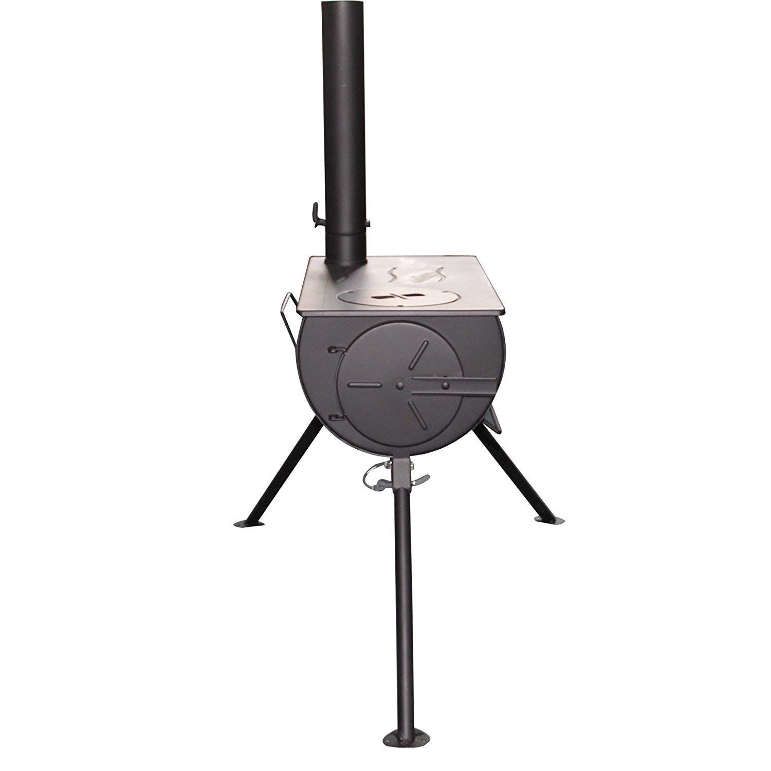DWD Wood Burning Portable Stove with 3 Litre Water Heater and Carry Bag