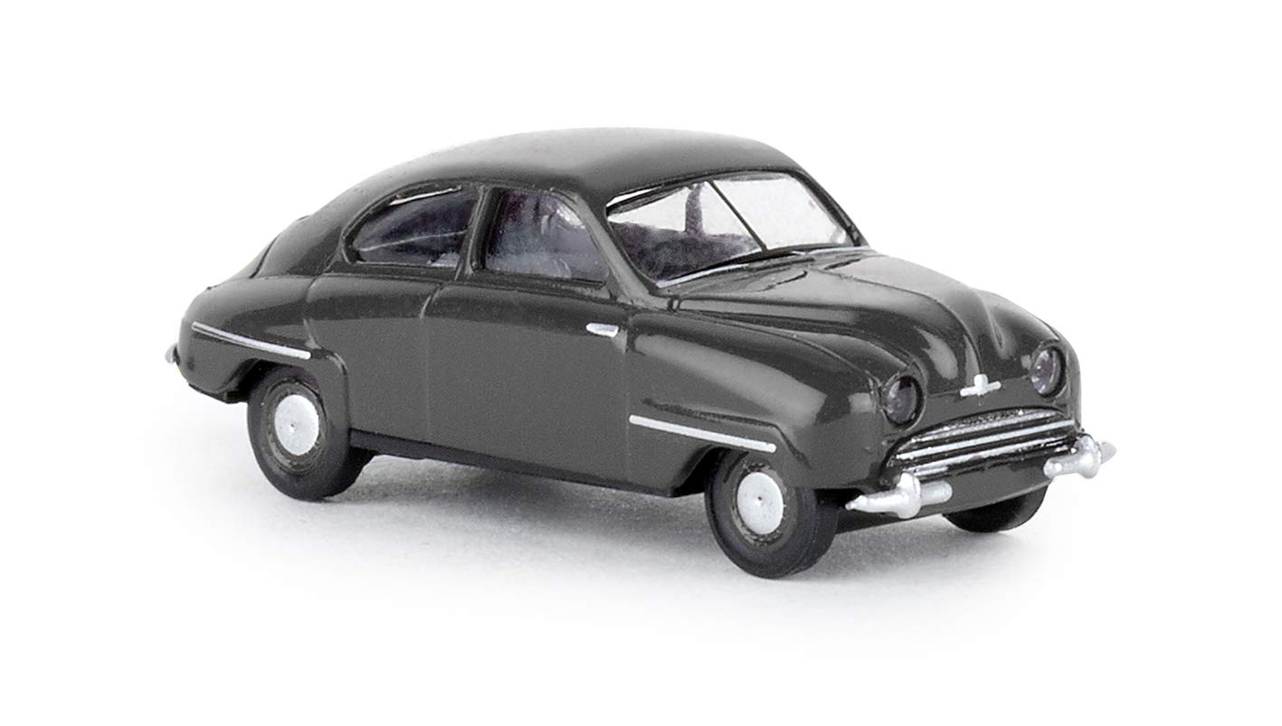 Brekina28602 Saab 92 Dark Grey, 1950 1:87