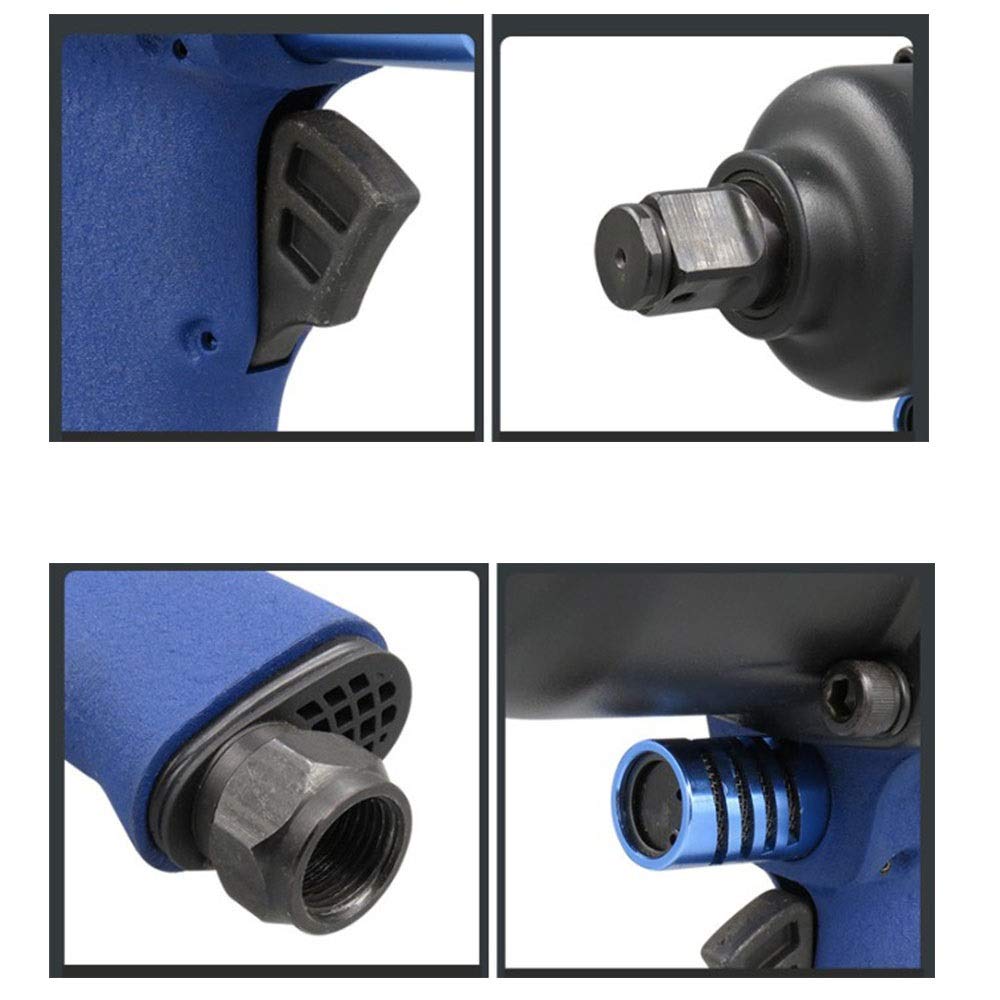 Gran par de apriete grande de 1 pulgada destornillador neumático de calidad industrial, herramientas neumáticas de reparación de automóviles pesados