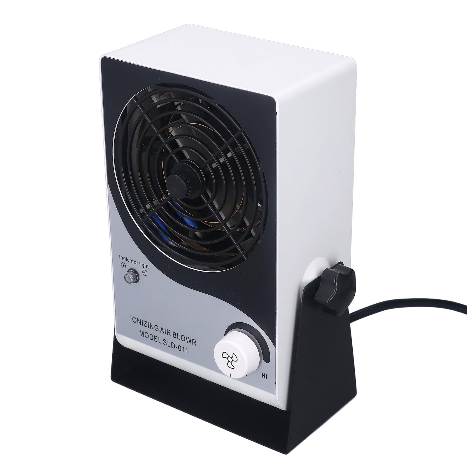 Ventilador Ionizador, Ventilador de Aire Ionizante de Poco Ruido Fácil de Limpiar Eliminación de Polvo ESD Alta Eficiencia para Líneas de Producción (Enchufe europeo 220V)