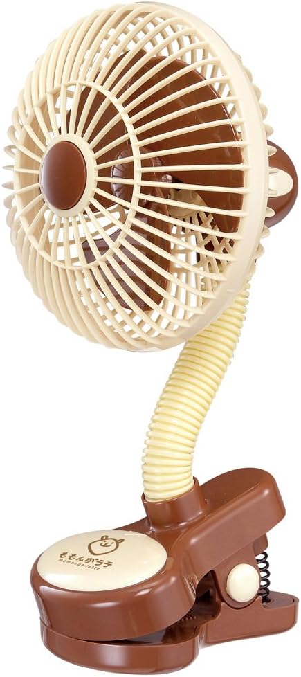Momonga Safety Clip on Fan (2016 New Design) (Latte)
