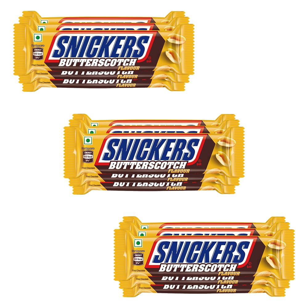Snickers Butterscotch Chocolate Bar 15-Pack, 40g Each
