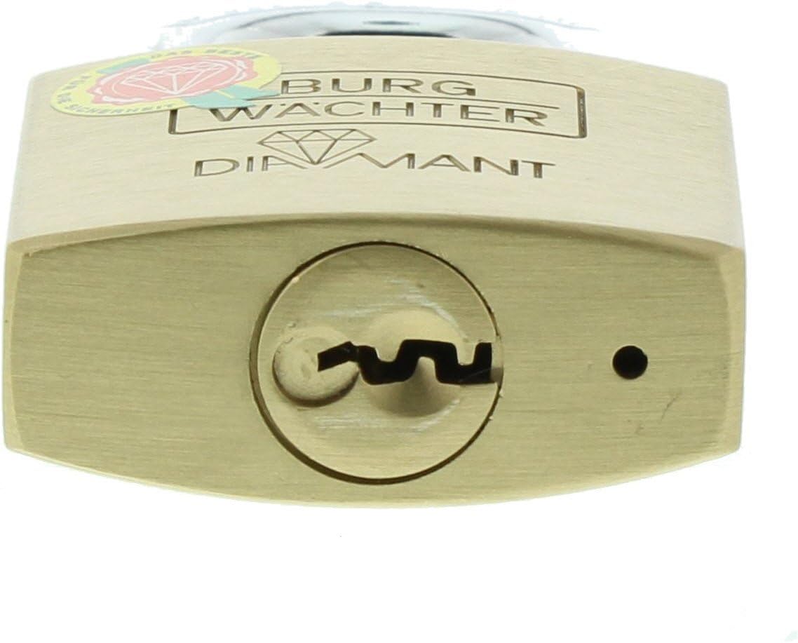 Burg-Wächter Diamant D 600 40 SB Cylinder Lock, Brass