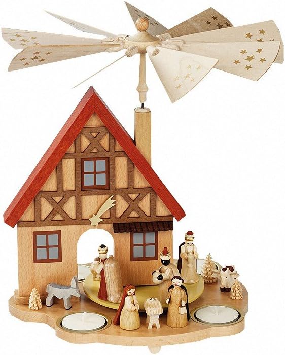 Pyramide de Noël 16240 Pyramide de Table Richard Gfier, Seiffen Hauspyramide Christi Geburt