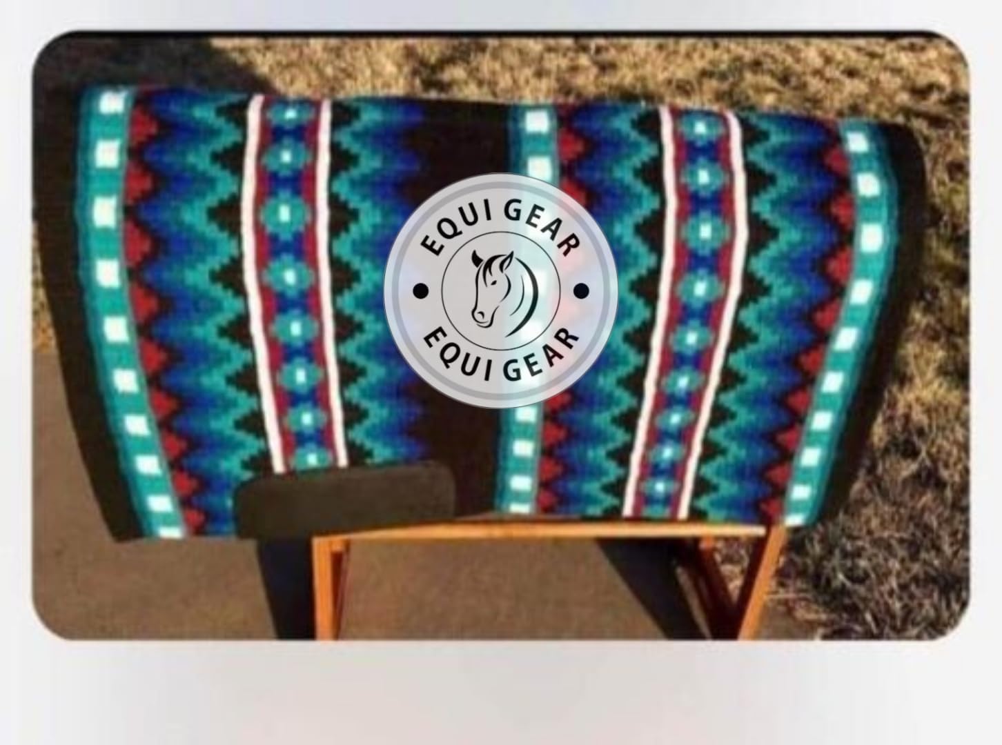 Handmade Western Show Saddle Blanket | Genuine New Zealand Wool Pad | Custom Equestrian Gear AM-550
